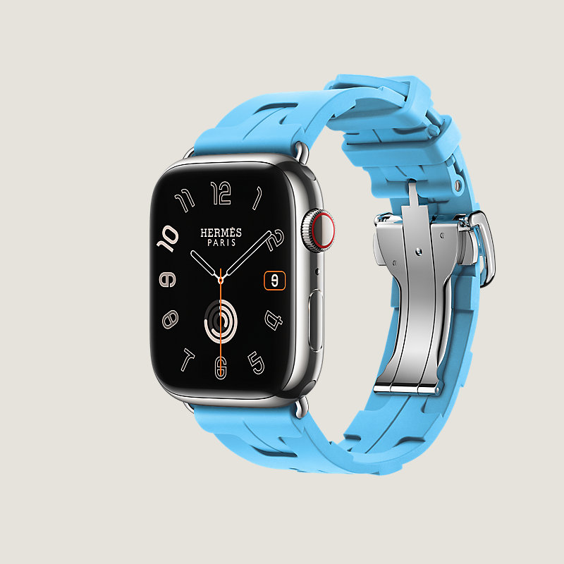 Series 9 case & Band Apple Watch Hermès Single Tour 45 mm